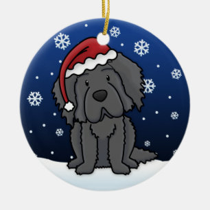 Ornement de Noël de Terre-Neuve de bande dessiné