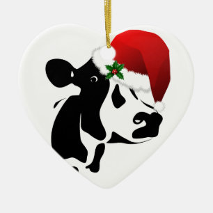Ornement de Noël de vache