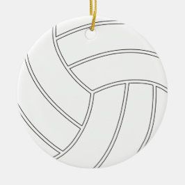 Ornement de Noël de volley-ball personnalisable