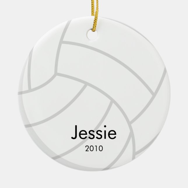 Ornement de Noël de volleyball (Devant)
