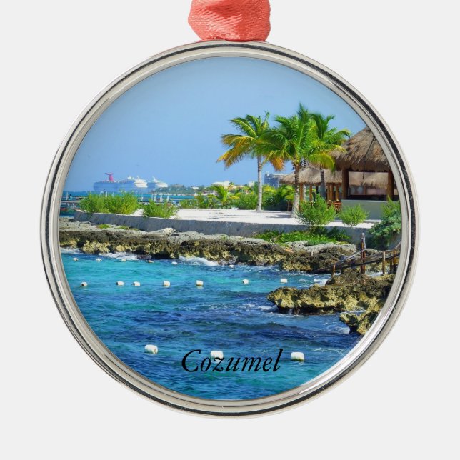 Ornement de Noël de voyage de parc de Cozumel (Devant)