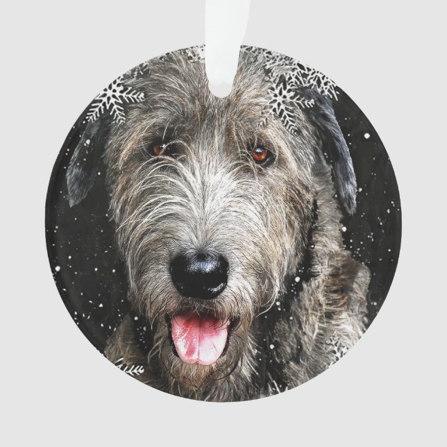 Ornement de Noël de Wolfhound (devant)
