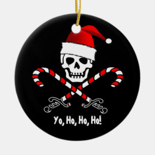 Ornement de Noël de Yo Ho Ho Père Noël de drape