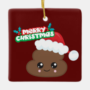 Ornement de Noël d'Emoji de dunette du père noë