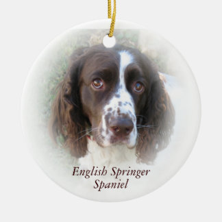Ornement de Noël d'épagneul de springer anglais