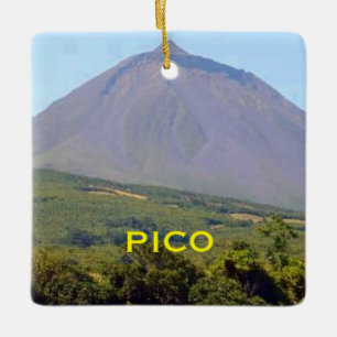 Ornement de Noël des Açores de montagne de Pico