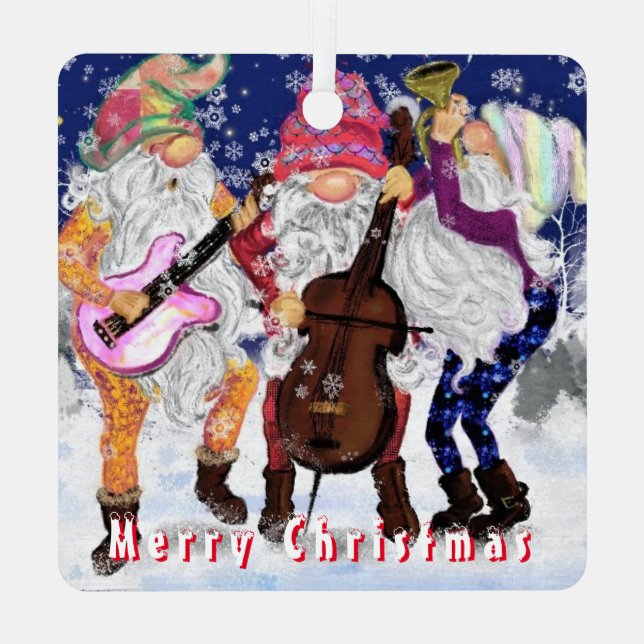 Ornement de Noël des Gnomes de musique (Verso)