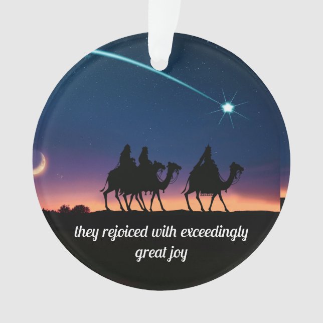 Ornement de Noël des trois hommes sages (devant)