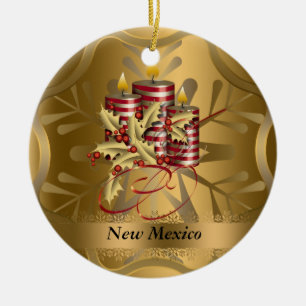 Ornement de Noël d'état du Nouveau Mexique