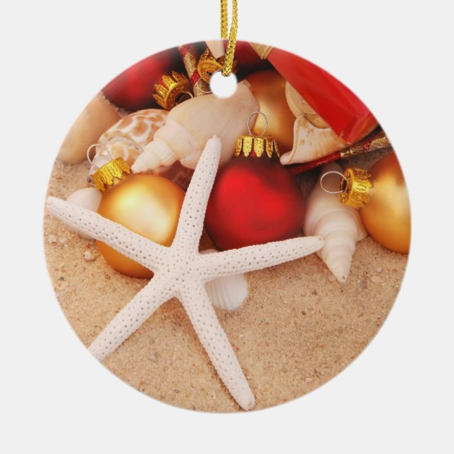Ornement de Noël d'étoiles de mer (Devant)