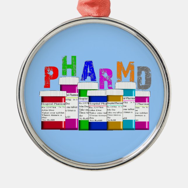 Ornement de Noël d'étudiant de pharmacie de PharmD (Devant)