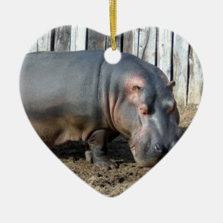 Ornement de Noël d'hippopotame