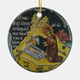 Ornement de Noël d'icône de nativité
