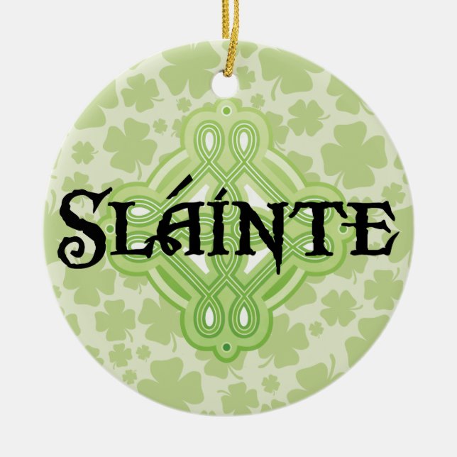Ornement de Noël d'Irlandais santé (Devant)
