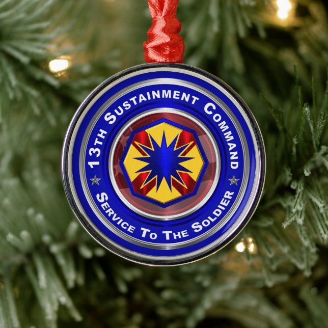 Ornement de Noël du 13e Commandement de Soutien (Arbre)