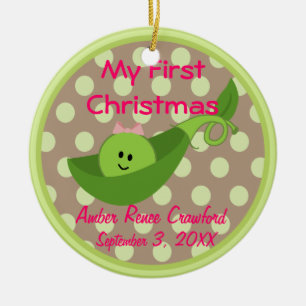 Ornement de Noël du bébé de cadre de photo ęr