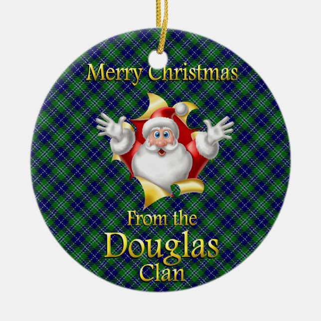 Ornement de Noël du clan écossais Douglas (Devant)