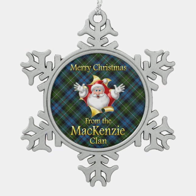 Ornement de Noël du Clan MacKenzie écossais (Devant)