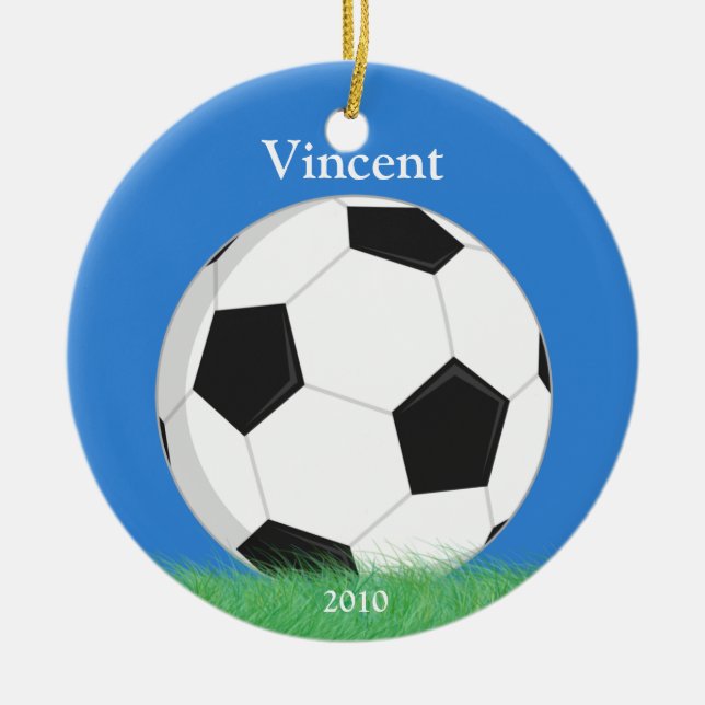Ornement de Noël du football (Devant)