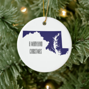 Ornement de Noël du Maryland personnalisé