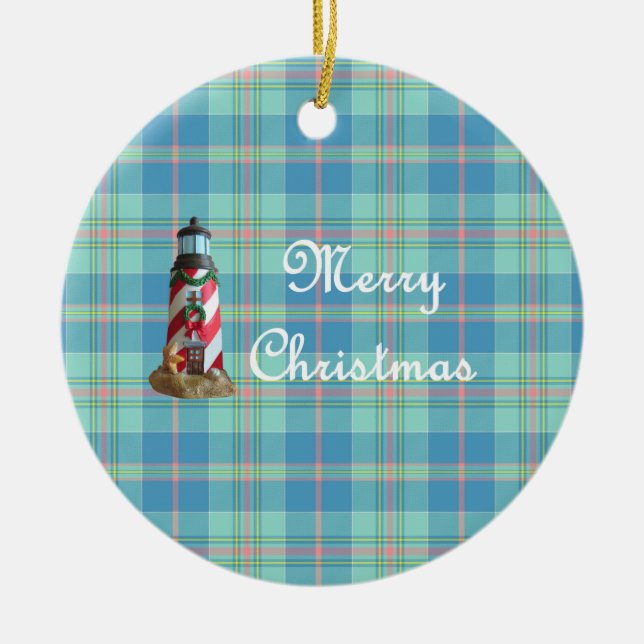 Ornement de Noël du phare côtier (Devant)