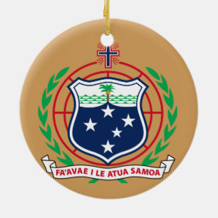 Ornement de Noël du Samoa