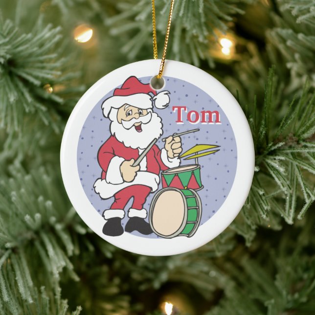 Ornement de Noël du tambour père Noël (Arbre)