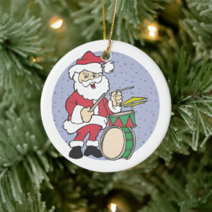 Ornement de Noël du tambour Père Noël