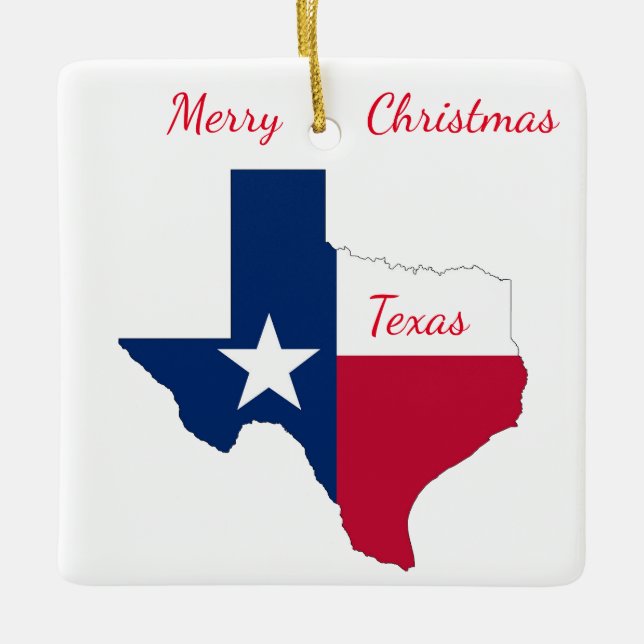 Ornement de Noël du Texas (Devant)