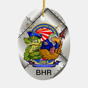 Ornement de Noël d'USS BHR LHD-6