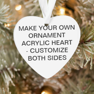 Ornement de Noël en acrylique personnalisé en form