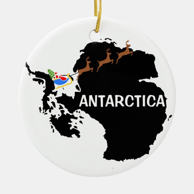 Ornement de Noël en Antarctique (Devant)