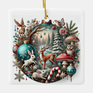 Ornement de Noël en bois enchanté - Na magique
