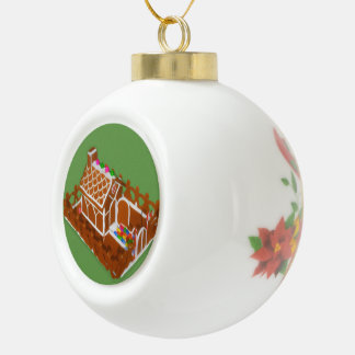 Ornement de Noël en boule de maison en pain d'épic