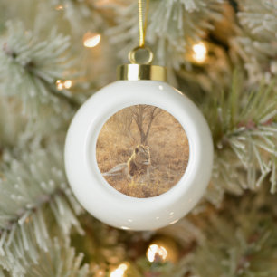 Ornement de Noël en céramique Boule de Lion