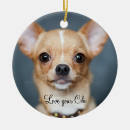 Ornement de Noël en forme de Chihuahua - Ajoutez v