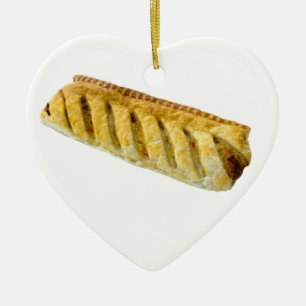 Ornement de Noël en forme de coeur de poupées de