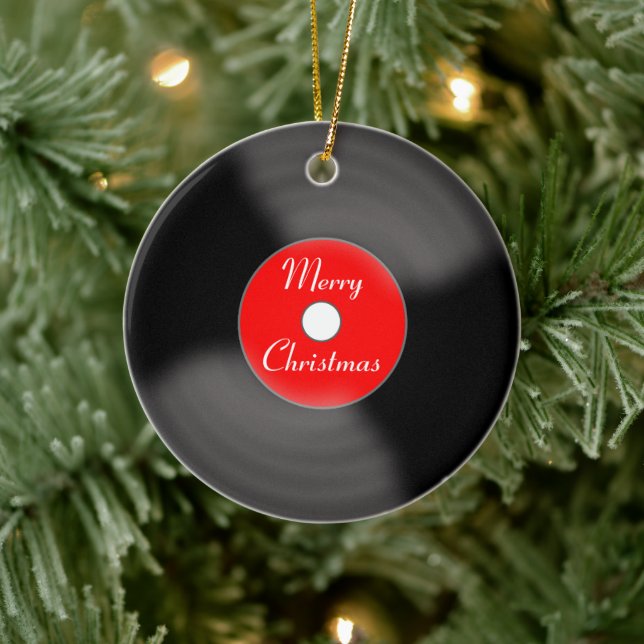 Ornement de Noël en forme de disque (Arbre)