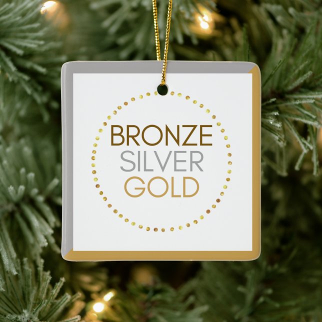 Ornement de Noël en métal triple scout (Arbre)