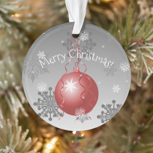 Ornement de Noël Fancy Rouge (Arbre)
