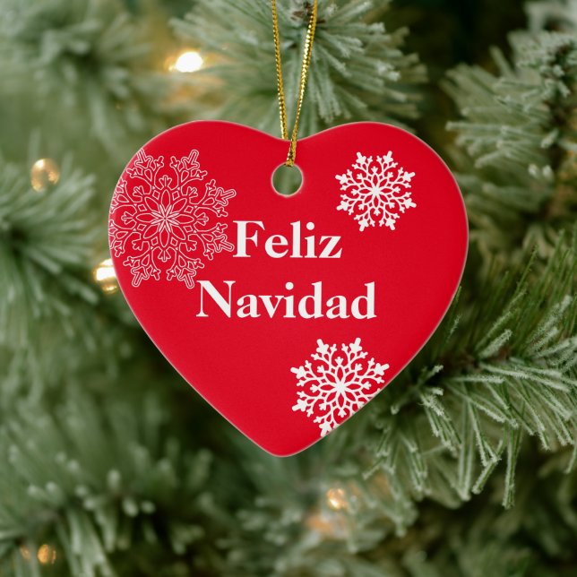 Ornement de Noël Feliz Navidad (Arbre)