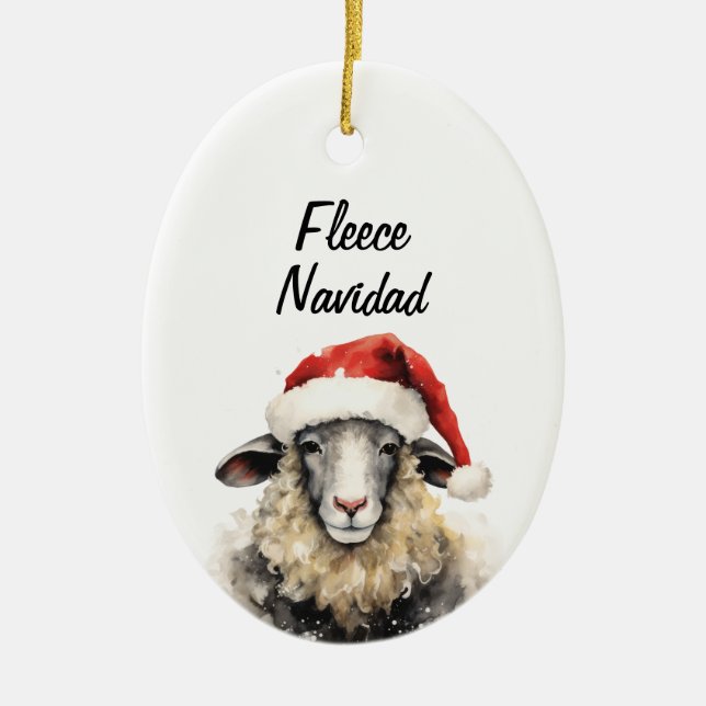 Ornement de Noël Fleece Navidad (Devant)