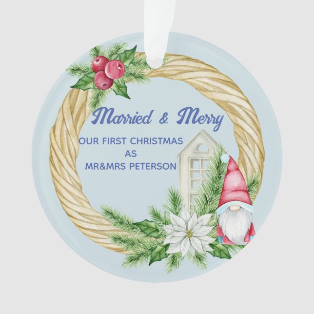 Ornement de Noël Gnome (devant)