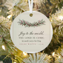 Ornement de Noël « Joyeux Noël au Monde »
