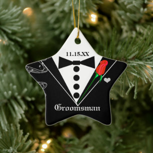 Ornement de Noël Mariage du Groomsman