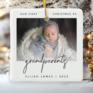 Ornement de Noël minimaliste pour grands-parents 1