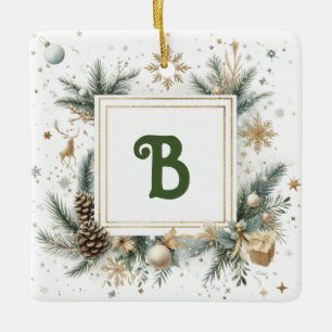 Ornement de Noël Monogramme