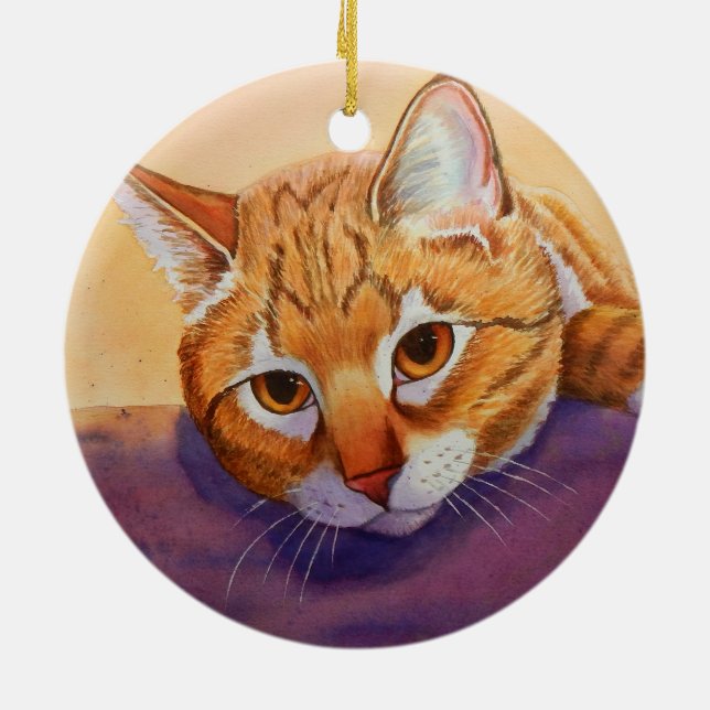 Ornement de Noël Orange Tabby (Dos)