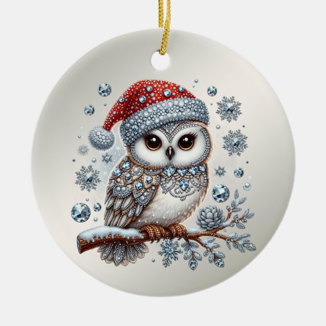 Ornement de Noël Owl (Devant)