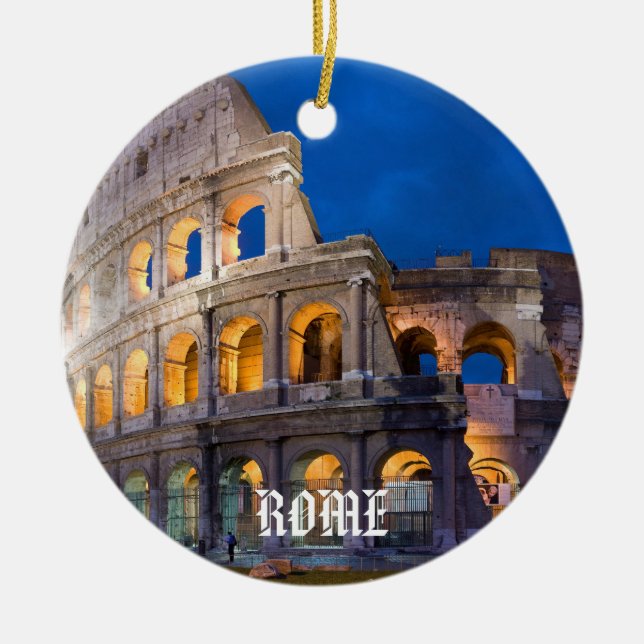 Ornement de Noël Panoramique à Rome (Devant)
